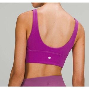 Lululemon Like New Align Reversible Bra Light Support Vivid Plum / Vintage Plum